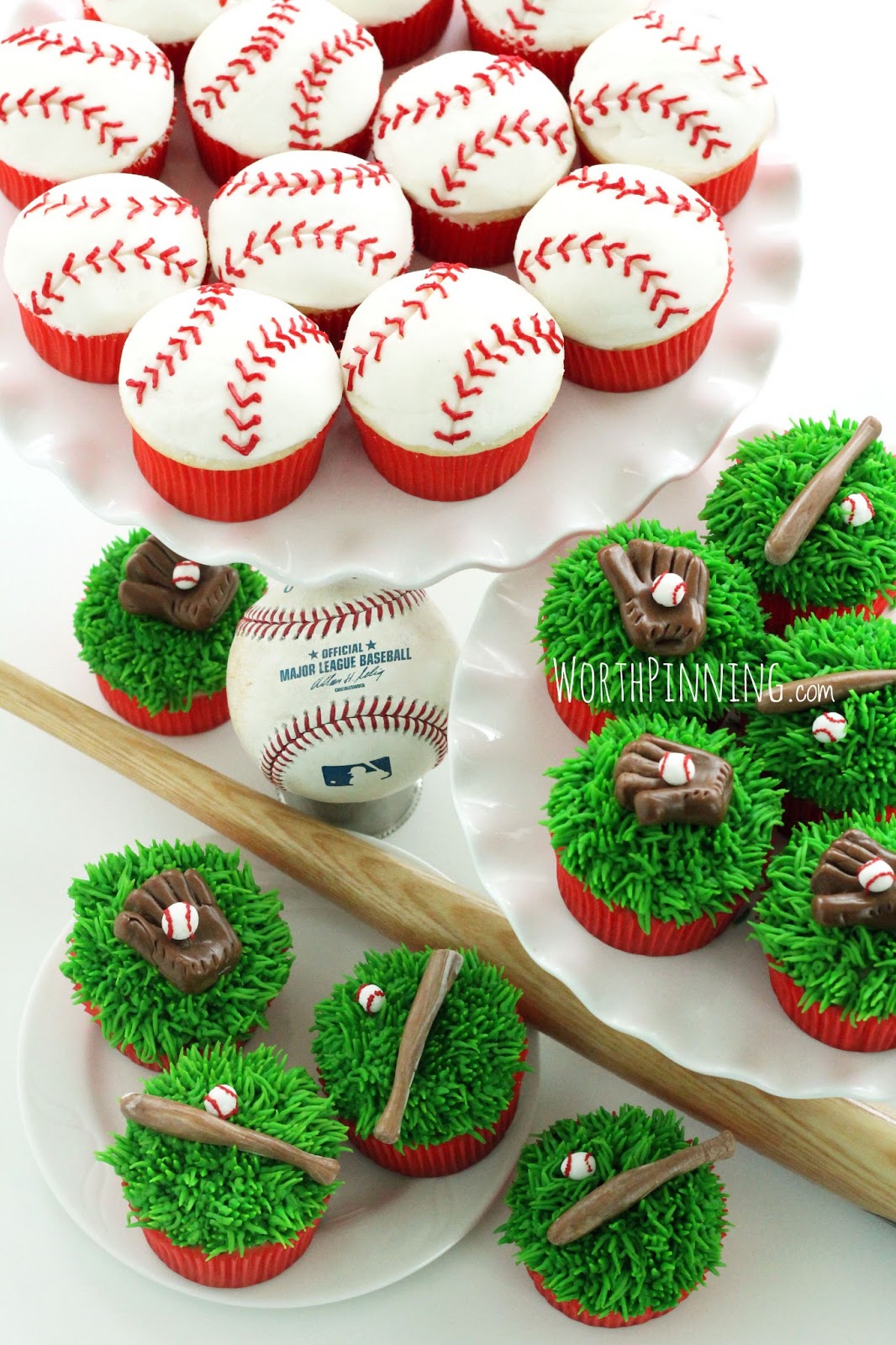 BASEBALL CUPCAKES For childrens